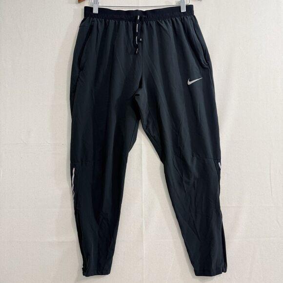 Nike Dri-Fit Phenom Elite Pants Black Running CV7439-010 Men Large 27" Inseam - Picture 1 of 13